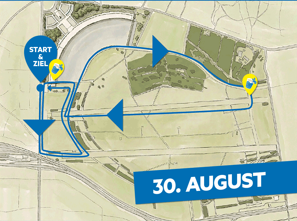 Streckenkarte 7 km – Zwei kleine und eine große Runde